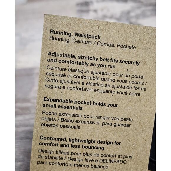 Nike Slim 3.0 Waist Pack Running Fanny Pack Belt Bag Stretch Blue NEW - Picture 2 of 8